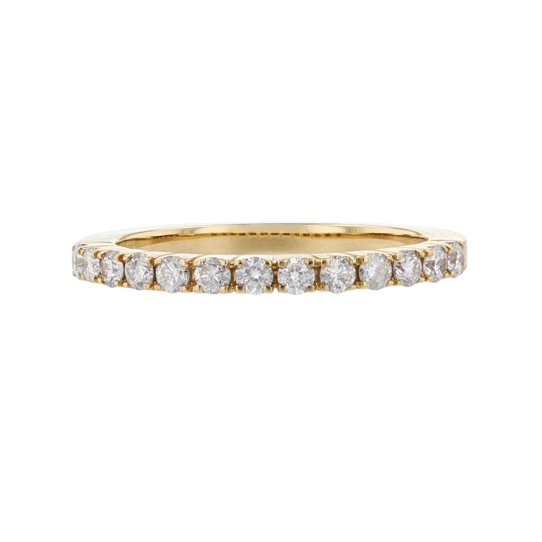 18K Yellow Gold 13 Diamond Band