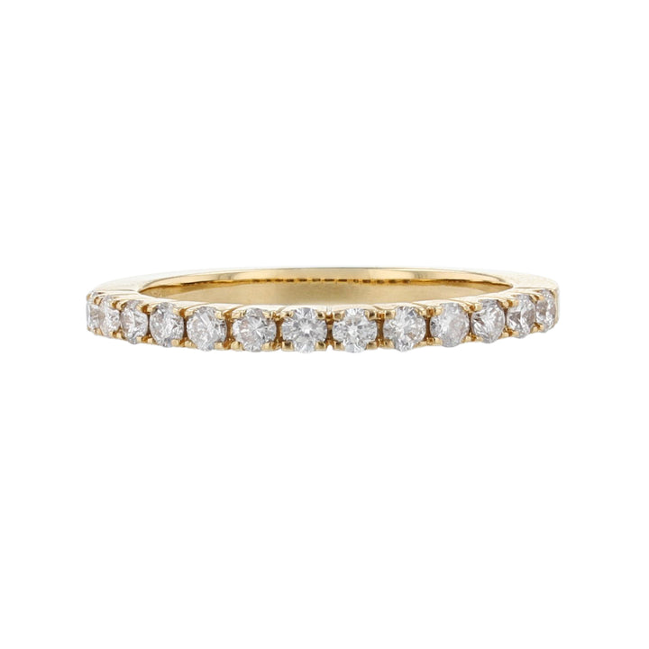 18K Yellow Gold 13 Diamond Band