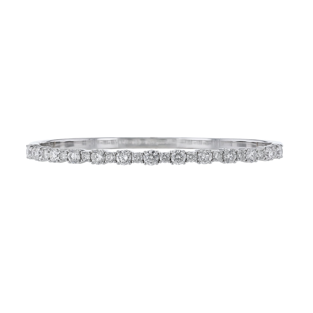Alternating Size Diamond Bangle, 2.95ct.
