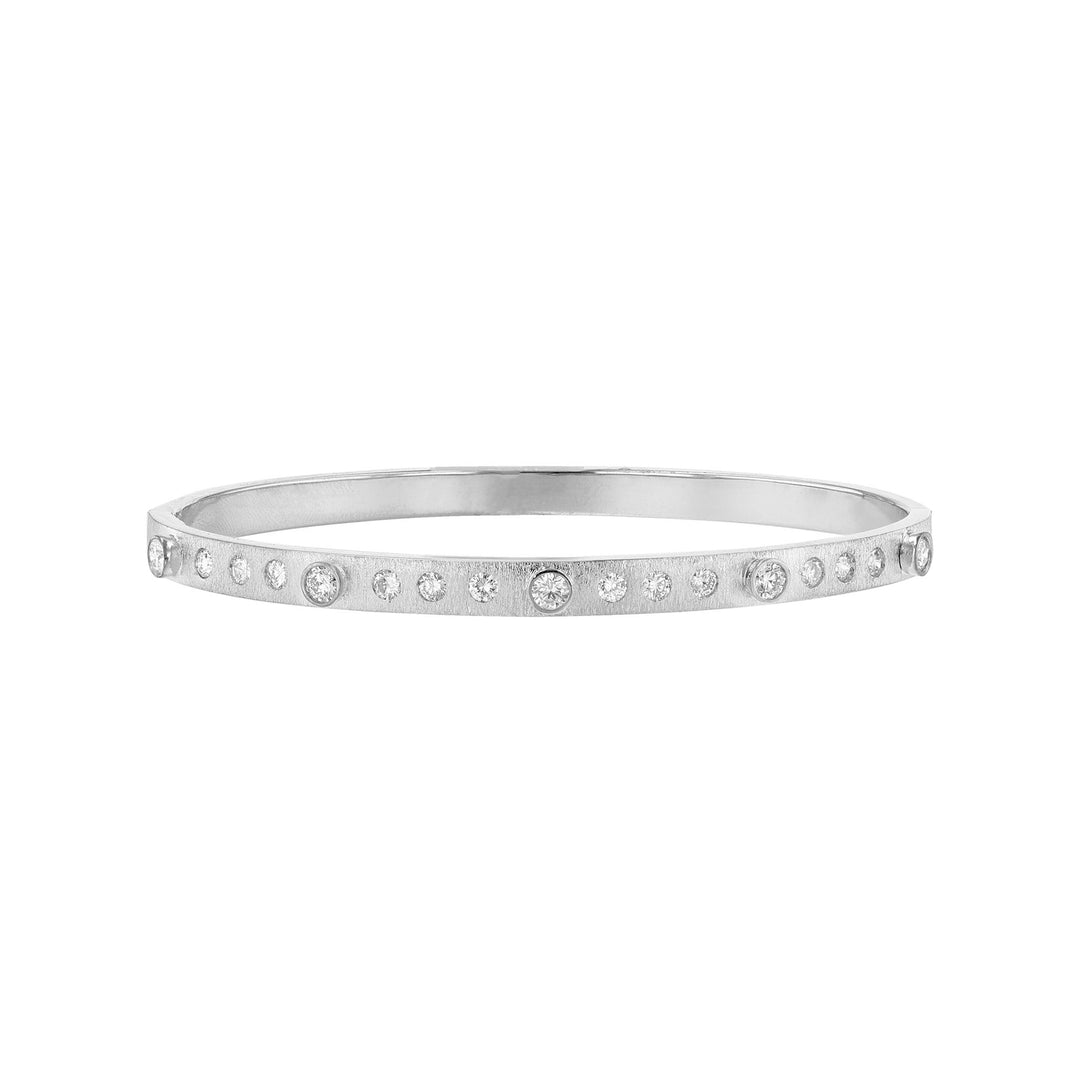 Multi-Bezel Round Diamond Bangle, 0.90ct.