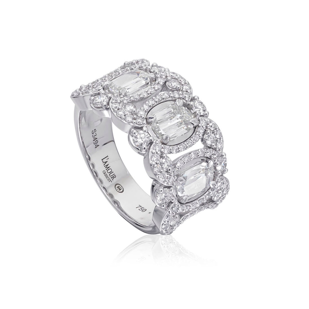 Three L’Amour Crisscut Diamond Anniversary Band