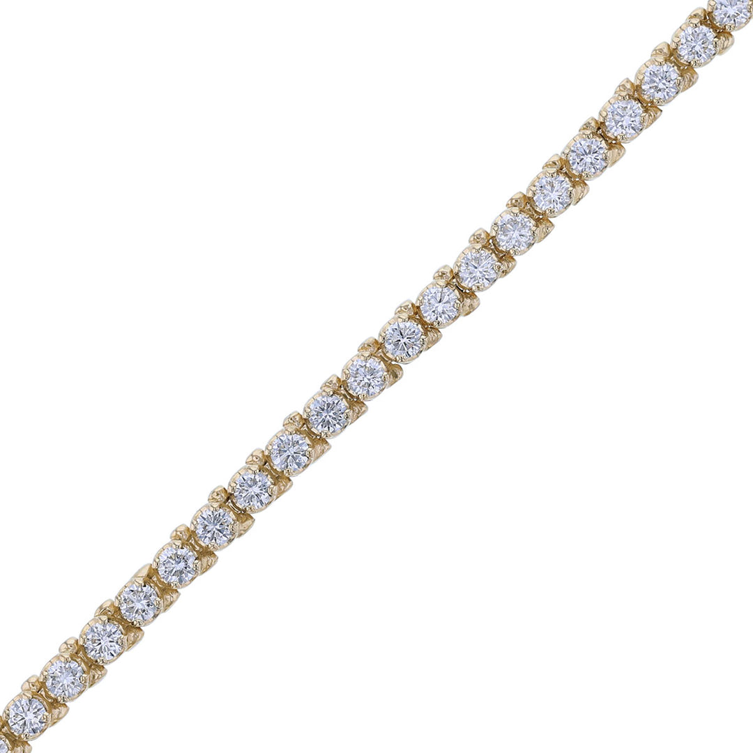 14K Gold Lab Grown Diamond Tennis Bracelet, 3.75ct.