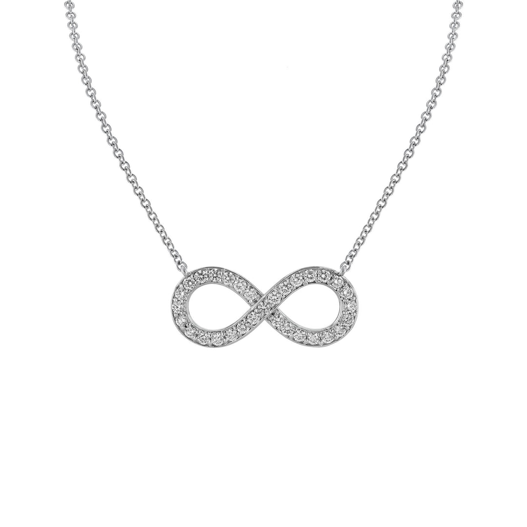 Infinity Diamond Accent Necklace, 0.72ct.