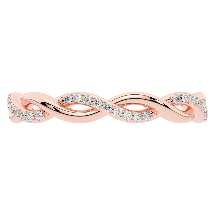 0.20CT.TW LAB DIAMOND TWIST ETERNITY WEDDING BAND - Nazarelle
