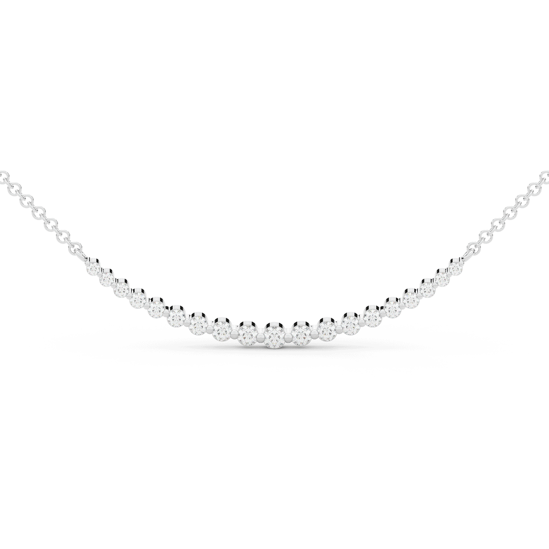 Lab Diamond Tapered Pendant, 0.40 ct.tw
