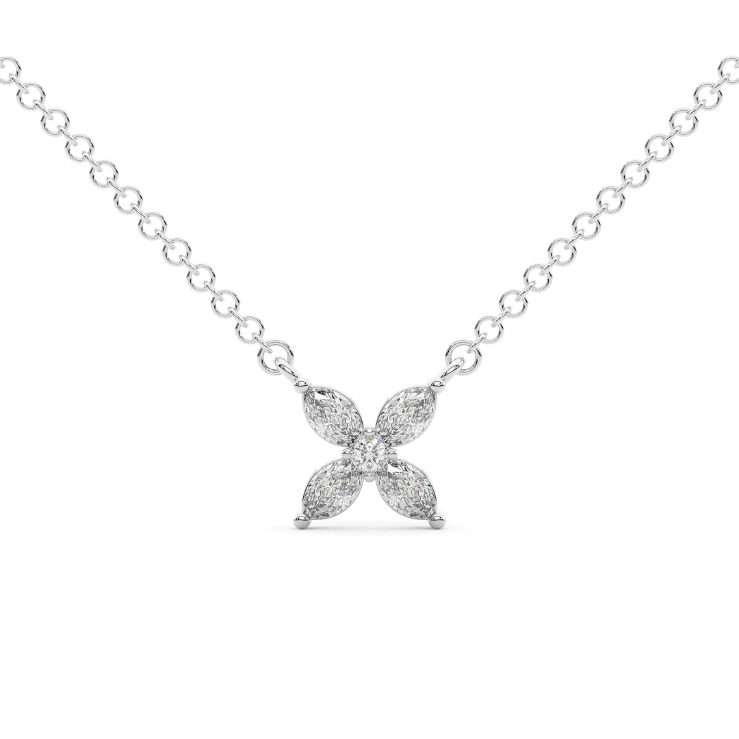 Five Lab Diamond Cluster Pendant, 0.25 ct.tw