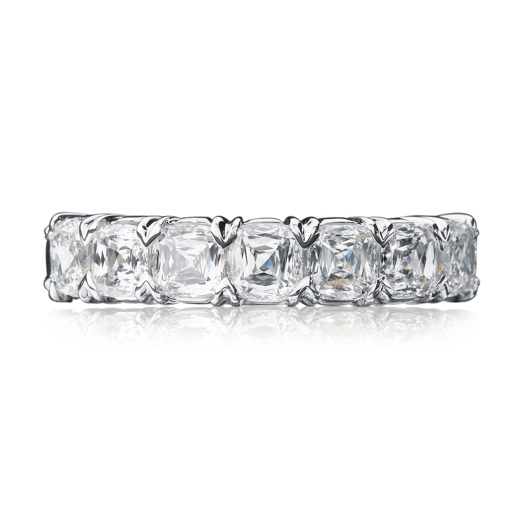 Seven Cushion Cut Diamond Wedding Band
