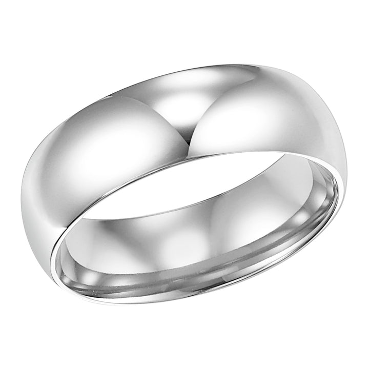 Low Dome Comfort Fit Plain Wedding Band