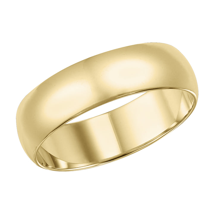 01-LD060-G.00 - Goldman - This low-dome styled, band features a high polished finish for a sleek look