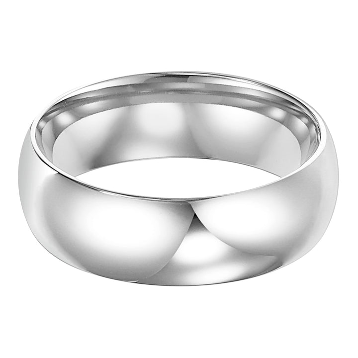 This low-dome, Comfort Fit band features a high polished finish for a timeless look that will last a lifetime