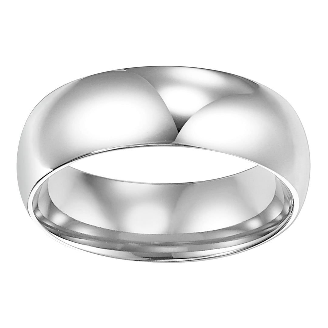 This low-dome, Comfort Fit band features a high polished finish for a timeless look that will last a lifetime