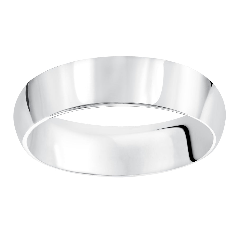 01-PIR060-G.01 - Goldman - This domed Comfort Fit wedding band features a high polished finish offering a sleek and timeless look