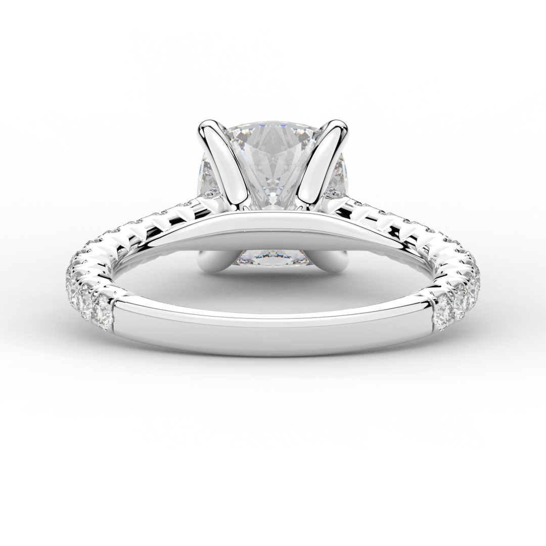 2.40CT.TW CUSHION LAB DIAMOND ENGAGEMENT RING - Nazarelle
