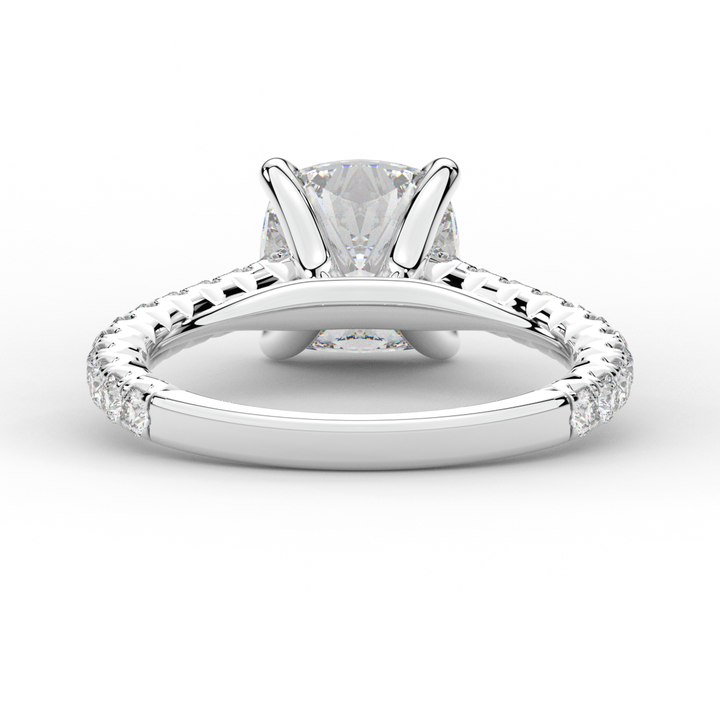 2.40CT.TW CUSHION LAB DIAMOND ENGAGEMENT RING - Nazarelle