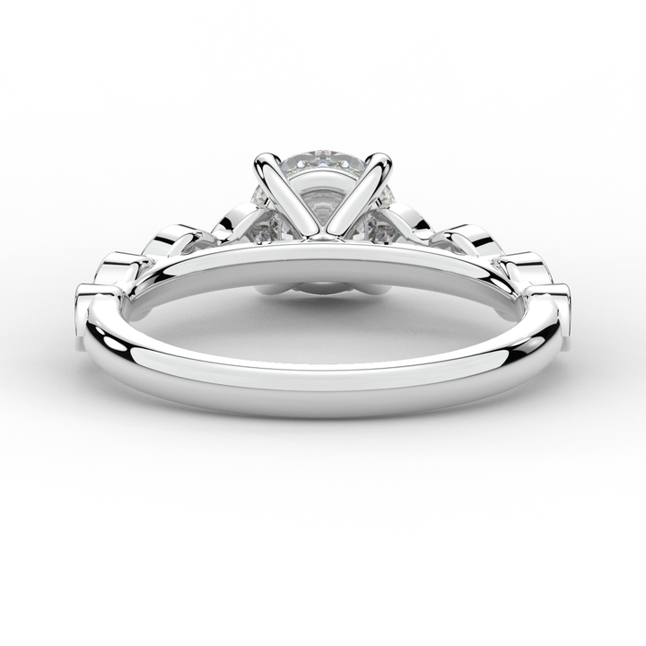 1.15CT.TW ROUND LAB DIAMOND SOLITAIRE ENGAGEMENT RING - Nazarelle