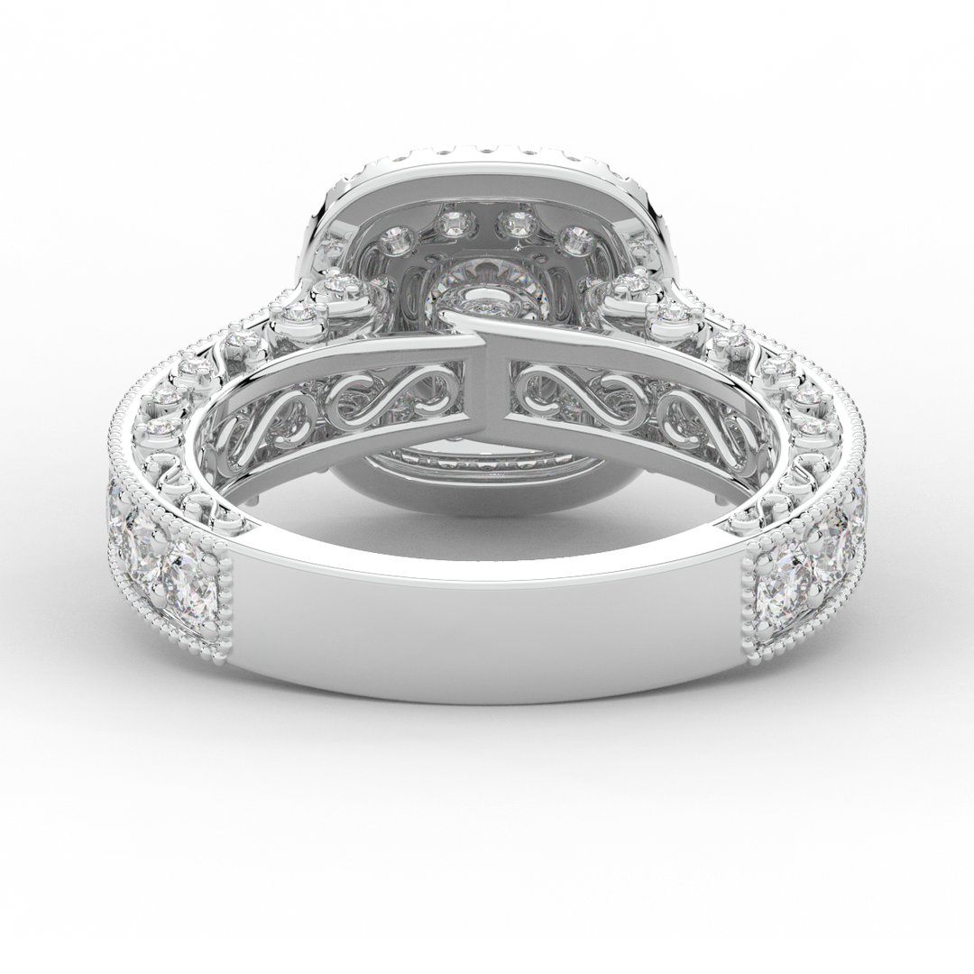 2.30CT.TW ROUND LAB DIAMOND ENGAGEMENT RING - Nazarelle