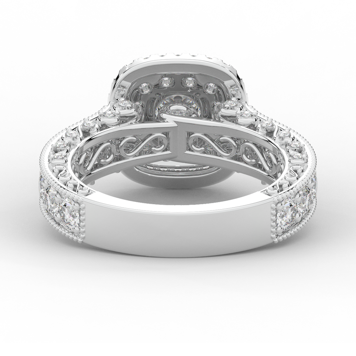 2.30CT.TW ROUND LAB DIAMOND ENGAGEMENT RING - Nazarelle