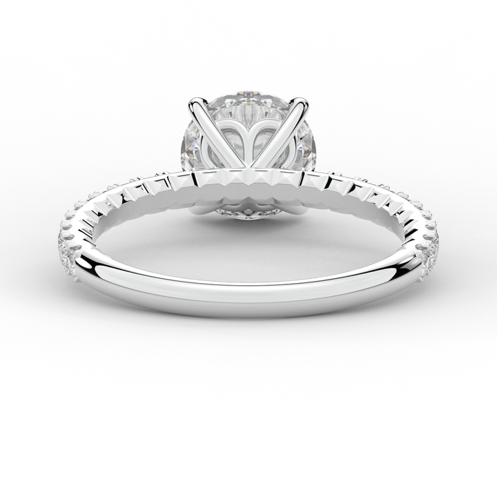 1.75CT.TW ROUND LAB DIAMOND SOLITAIRE ENGAGEMENT RING - Nazarelle