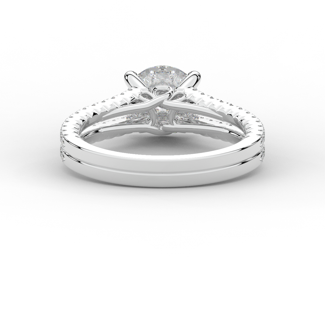 1.90CT.TW ROUND LAB DIAMOND SOLITAIRE ENGAGEMENT RING - Nazarelle