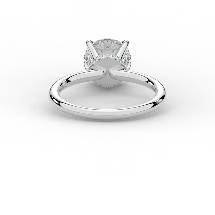 2.05CT.TW ROUND LAB DIAMOND SOLITAIRE ENGAGEMENT RING - Nazarelle
