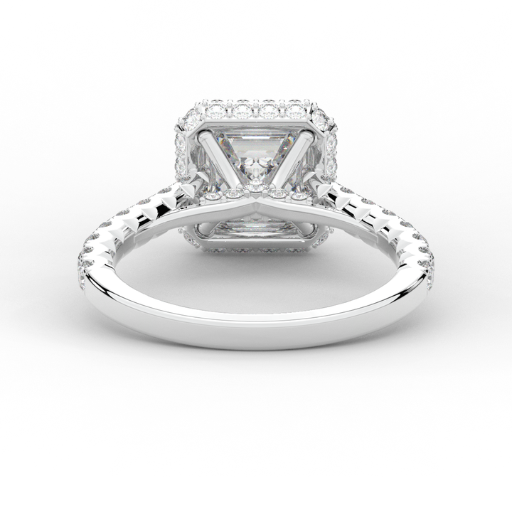 2.75CT.TW ASSCHER LAB DIAMOND HALO ENGAGEMENT RING - Nazarelle