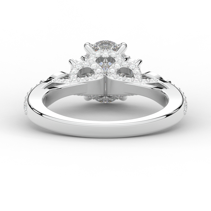 1.35CT.TW OVAL LAB DIAMOND ENGAGEMENT RING - Nazarelle