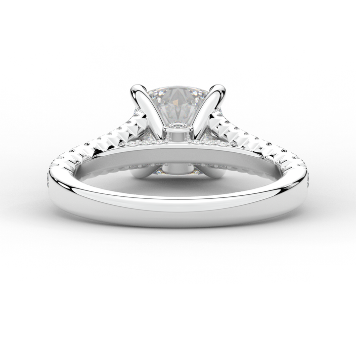 2.45CT.TW CUSHION LAB DIAMOND ENGAGEMENT RING - Nazarelle