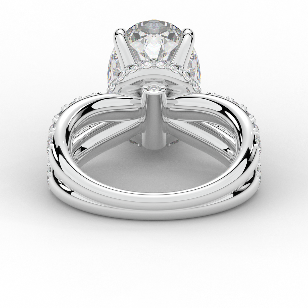 6.25CT.TW OVAL LAB DIAMOND ENGAGEMENT RING