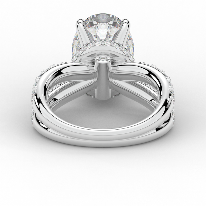6.25CT.TW OVAL LAB DIAMOND ENGAGEMENT RING