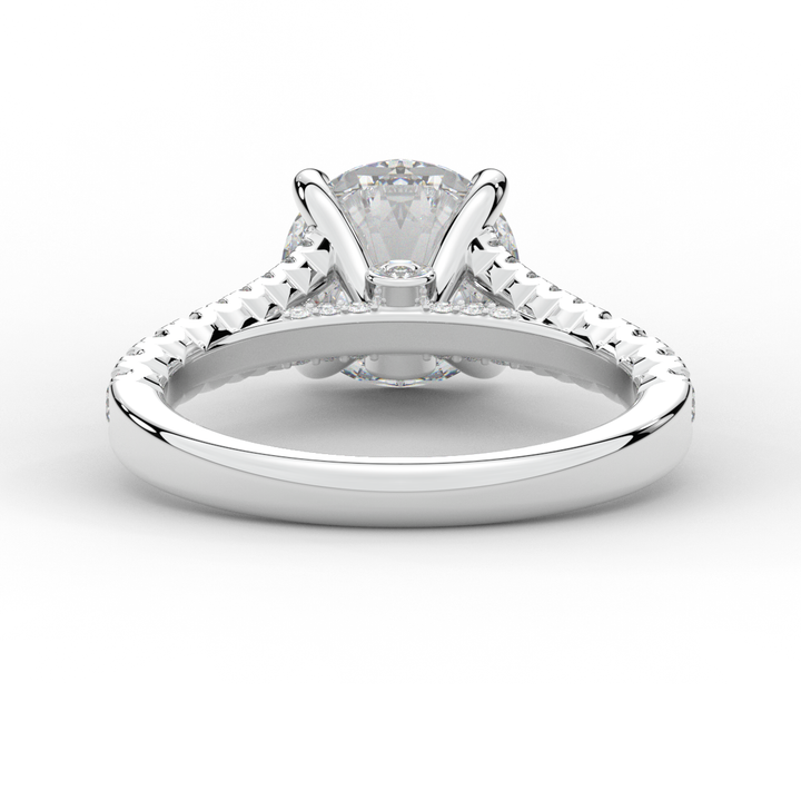2.45CT.TW ROUND LAB DIAMOND ENGAGEMENT RING - Nazarelle