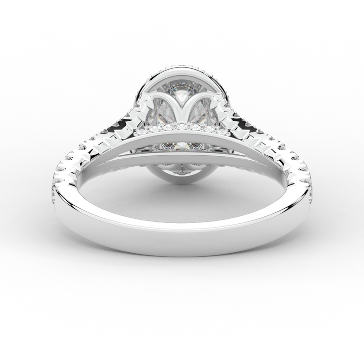 1.60CT.TW OVAL LAB DIAMOND ENGAGEMENT RING - Nazarelle