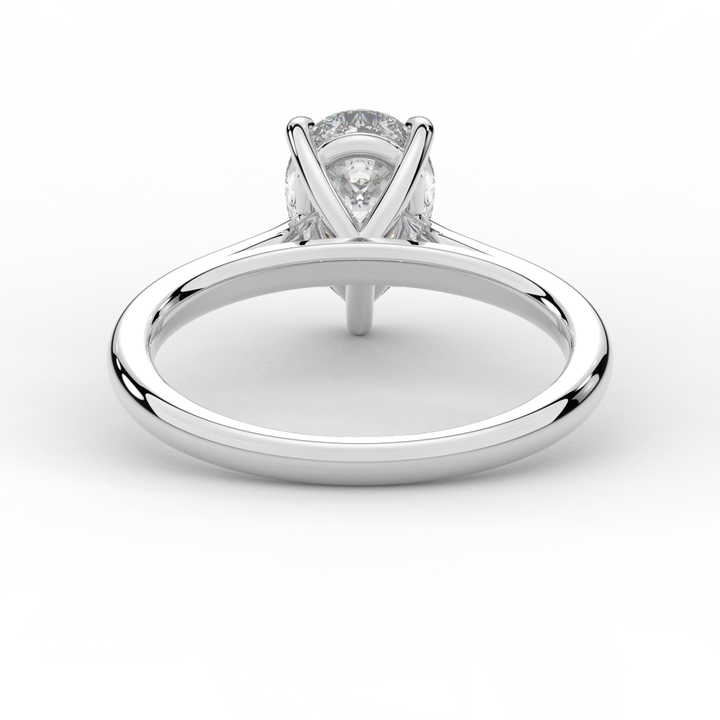 1.00CT PEAR LAB DIAMOND SOLITAIRE ENGAGEMENT RING - Nazarelle