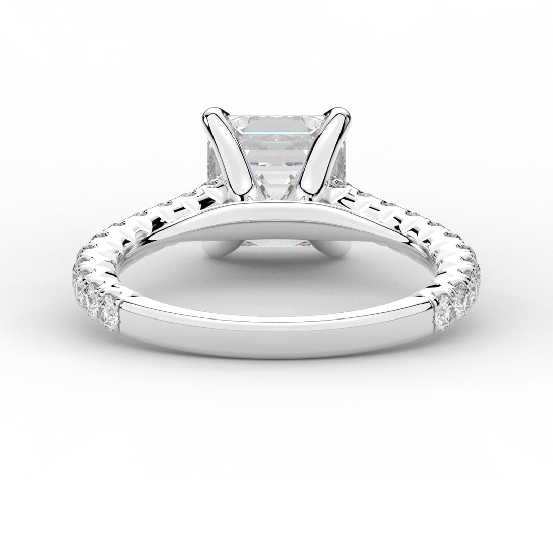 2.40CT.TW ASSCHER LAB DIAMOND ENGAGEMENT RING - Nazarelle