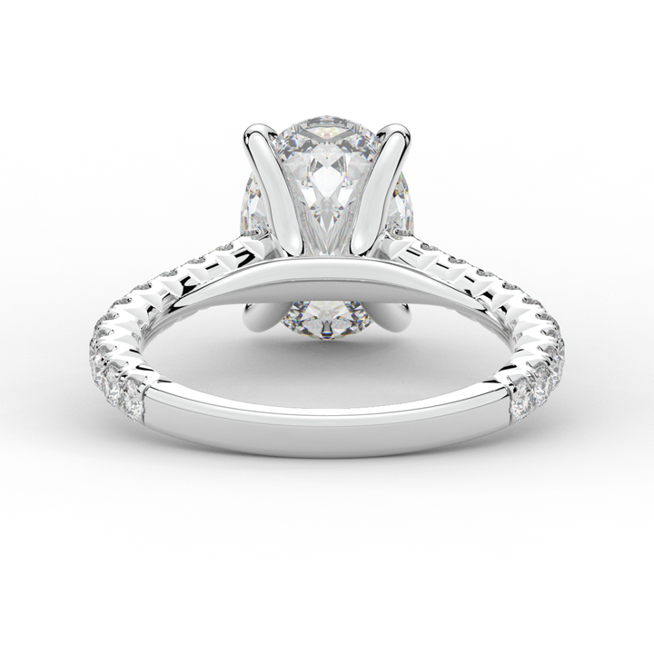 2.40CT.TW OVAL LAB DIAMOND ENGAGEMENT RING - Nazarelle