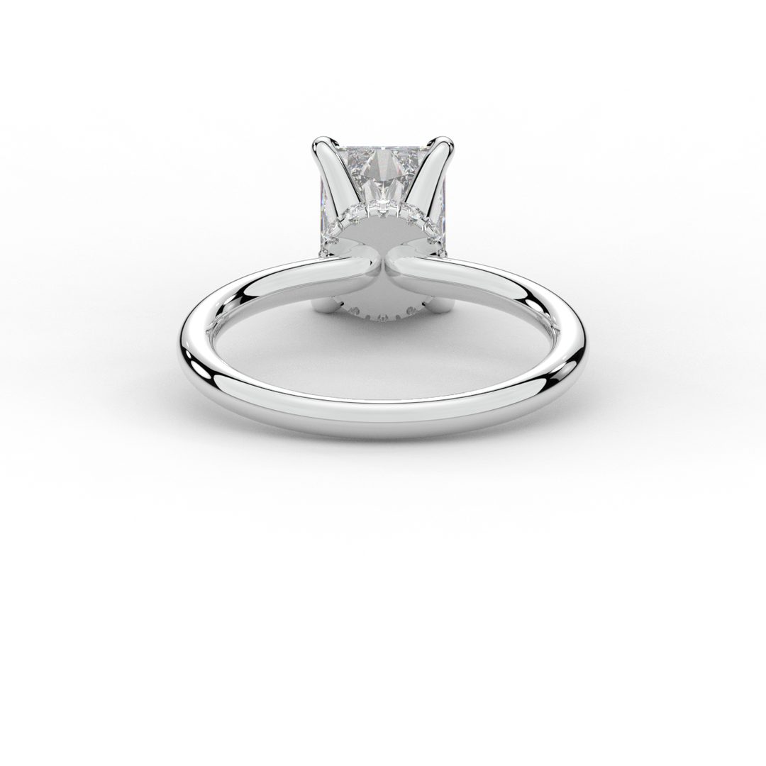 2.05CT.TW RADIANT LAB DIAMOND SOLITAIRE ENGAGEMENT RING - Nazarelle