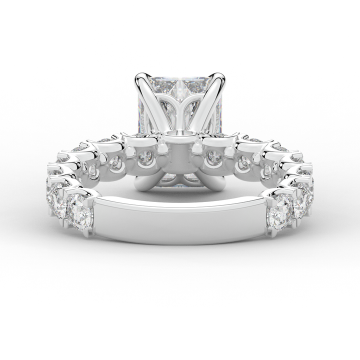 4.35CT.TW RADIANT LAB DIAMOND ENGAGEMENT RING - Nazarelle