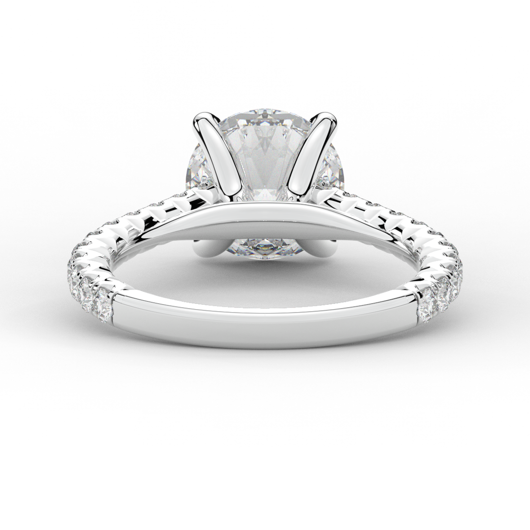 2.40CT.TW ROUND LAB DIAMOND ENGAGEMENT RING - Nazarelle