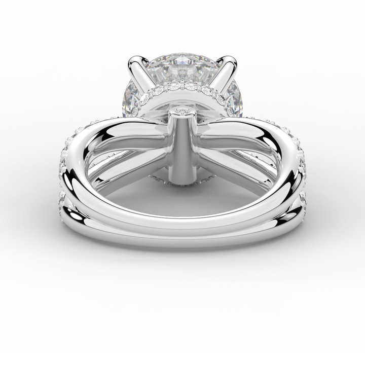 6.25CT.TW ROUND LAB DIAMOND ENGAGEMENT RING - Nazarelle