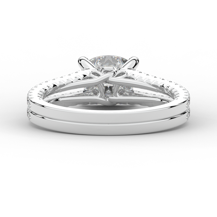 1.90CT.TW CUSHION LAB DIAMOND SOLITAIRE ENGAGEMENT RING - Nazarelle