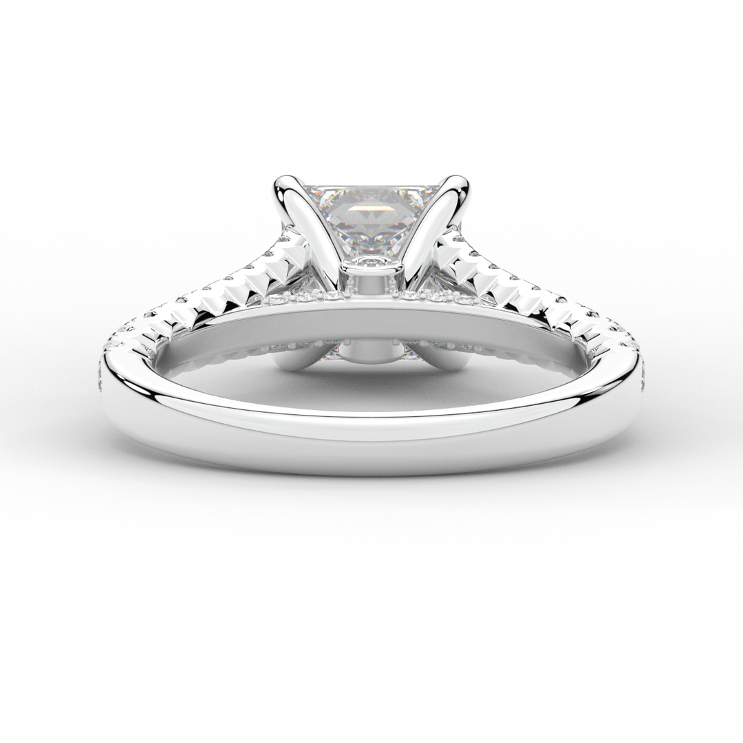 2.45CT.TW PRINCESS LAB DIAMOND ENGAGEMENT RING - Nazarelle