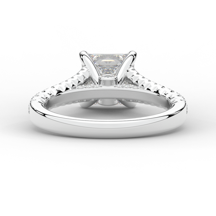 2.45CT.TW PRINCESS LAB DIAMOND ENGAGEMENT RING - Nazarelle