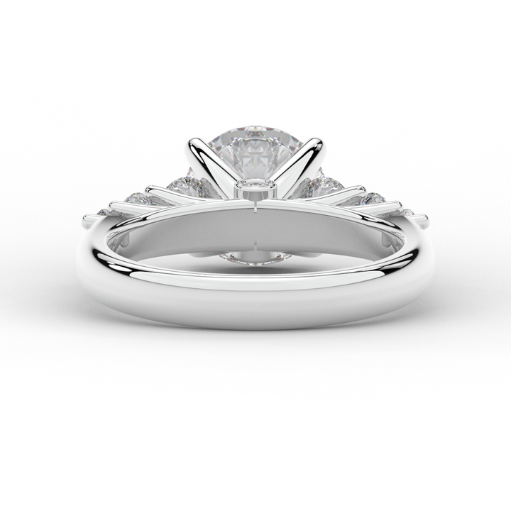 3.00CT.TW ROUND LAB DIAMOND  ENGAGEMENT RING - Nazarelle