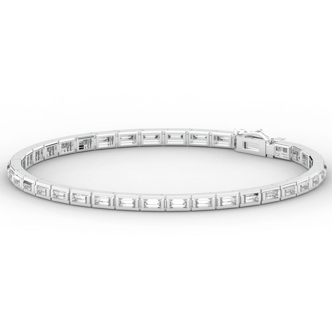 3.40CT.TW ROUND LAB DIAMOND TENNIS BRACELET - Nazarelle