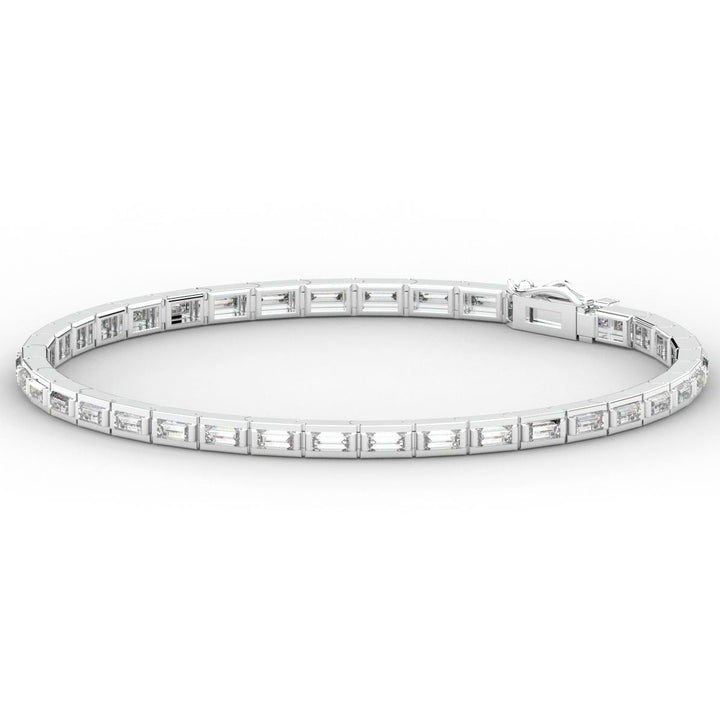 3.40CT.TW ROUND LAB DIAMOND TENNIS BRACELET - Nazarelle