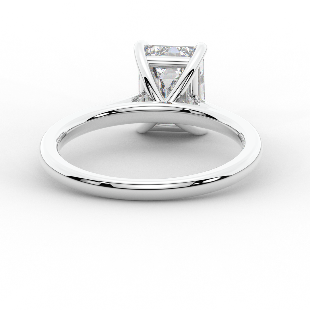 2.00CT EMERALD CUT LAB DIAMOND SOLITAIRE ENGAGEMENT RING - Nazarelle