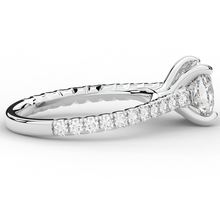 2.40CT.TW CUSHION LAB DIAMOND ENGAGEMENT RING - Nazarelle