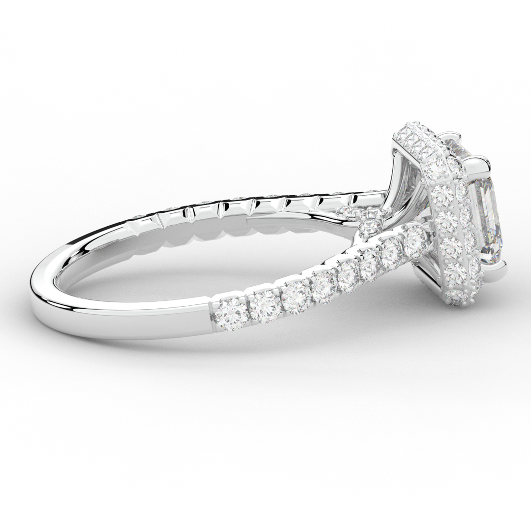 2.75CT.TW ASSCHER LAB DIAMOND HALO ENGAGEMENT RING - Nazarelle