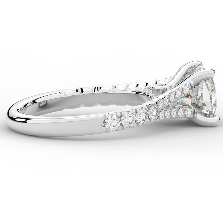 2.45CT.TW CUSHION LAB DIAMOND ENGAGEMENT RING - Nazarelle
