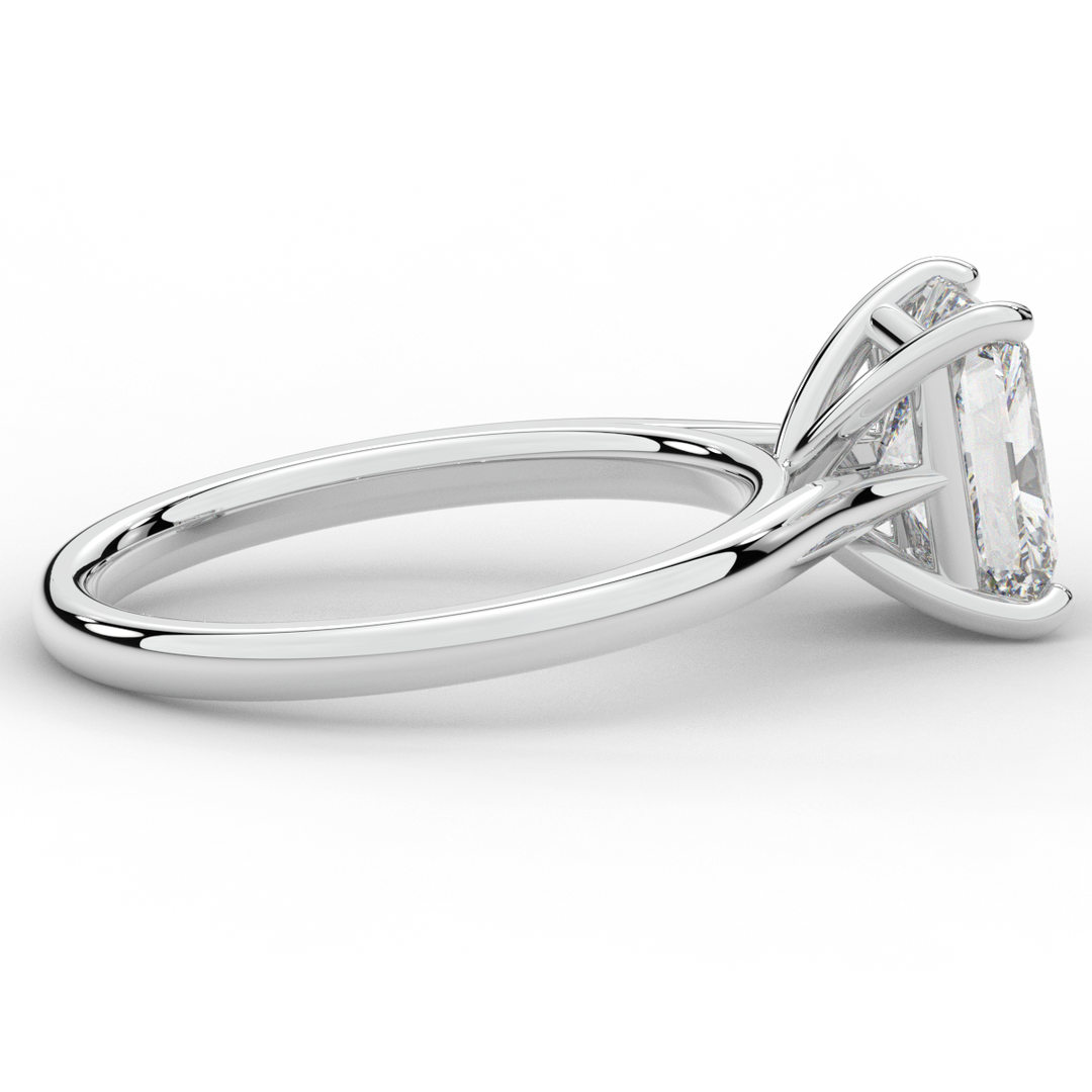 2.00CT RADIANT LAB DIAMOND SOLITAIRE ENGAGEMENT RING - Nazarelle