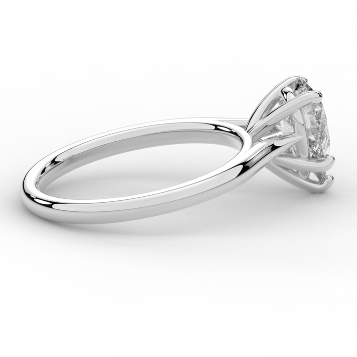 1.00CT PEAR LAB DIAMOND SOLITAIRE ENGAGEMENT RING - Nazarelle